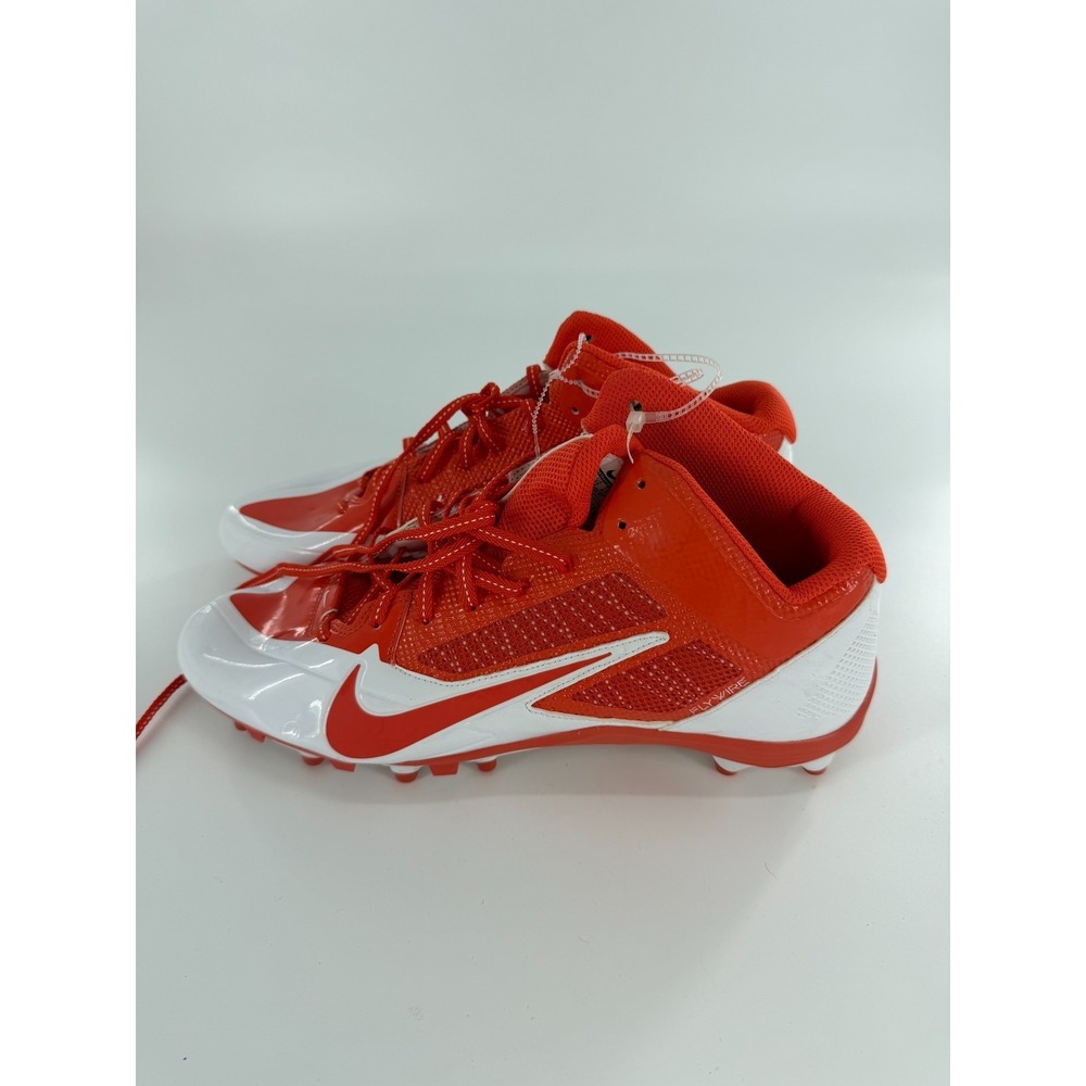Nike Alpha Pro TD Mid Football Cleats Style 579636-181 Sz 12.5 Orange White New